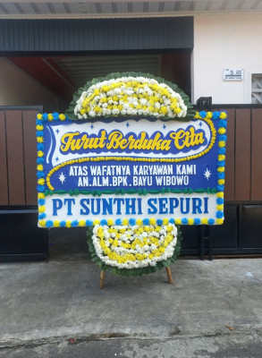 Papan Bunga Duka di Ranca Sanggal